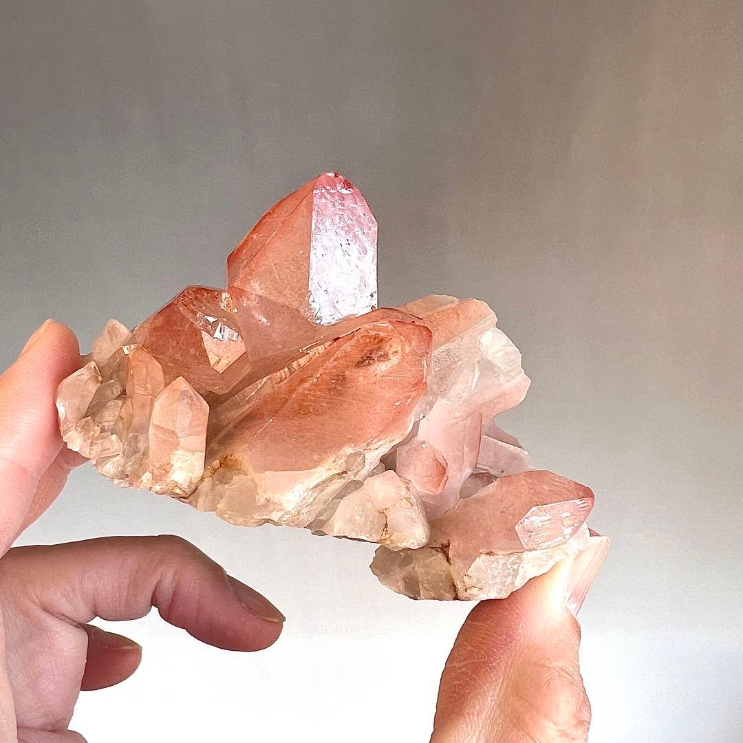 ストロベリーレムリアン　ディアマンティーナ産　クラスター　36 ピンクレムリアン