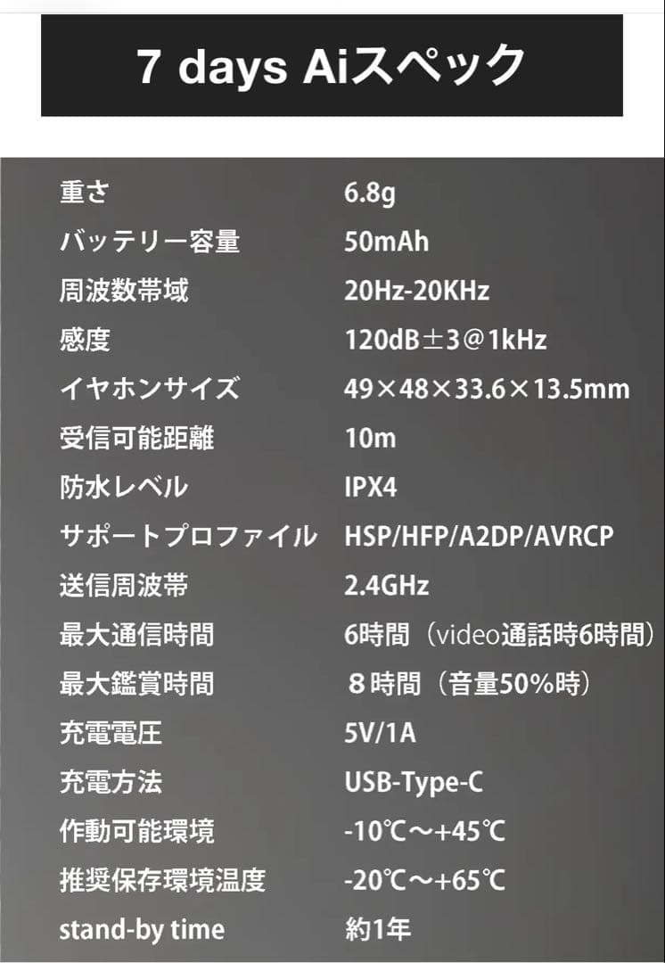 マクアケ 7days AI 英訳 英会話 翻訳 イヤフォン