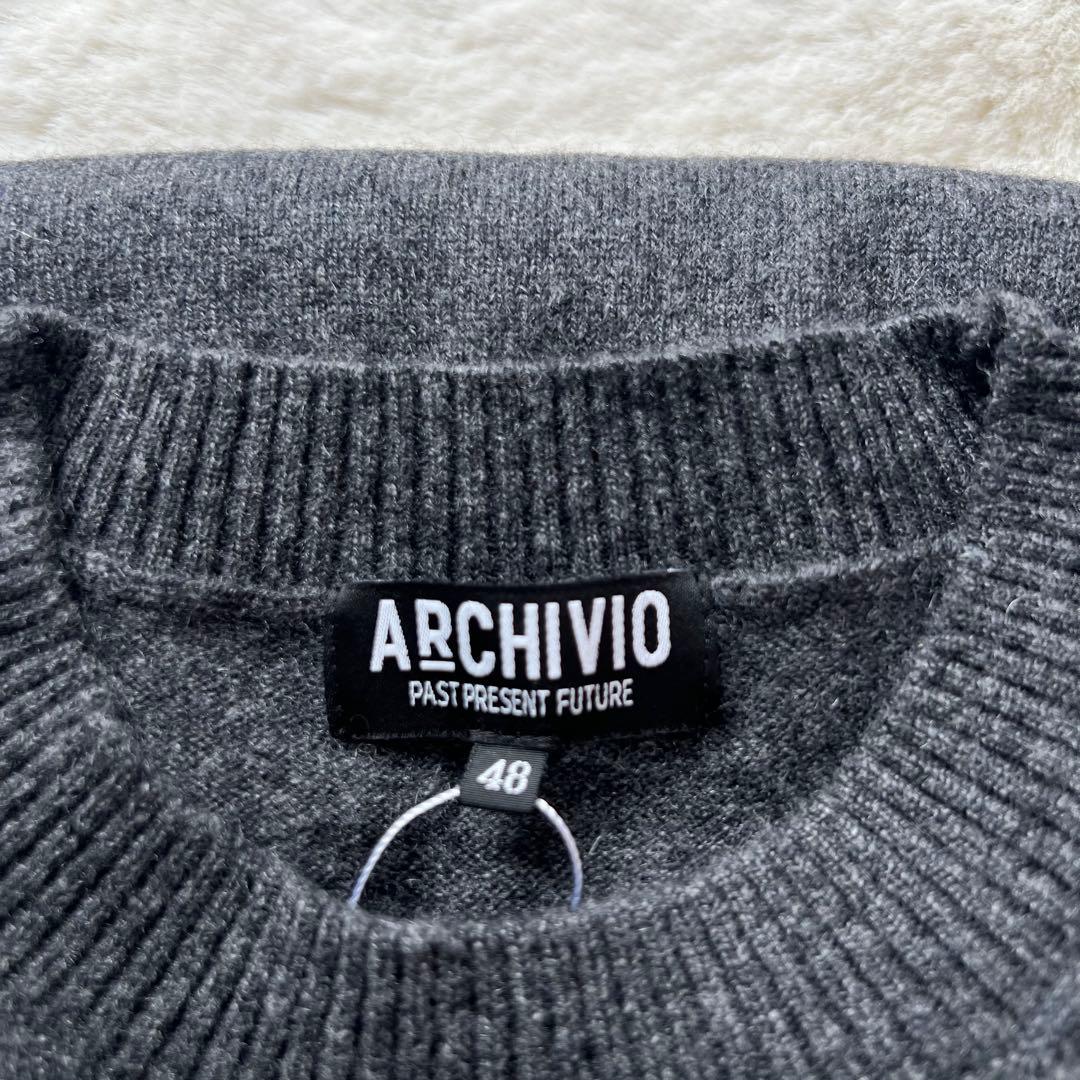 新品　アルチビオ　メンズ　カシミヤ100% ニット長袖プルオーバー　セーター