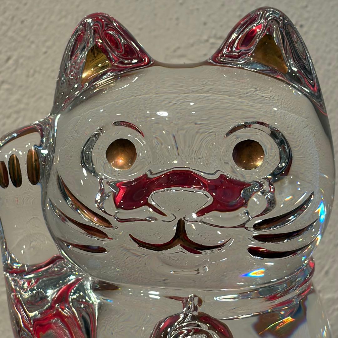 Baccarat クリスタル製 まねきねこ L