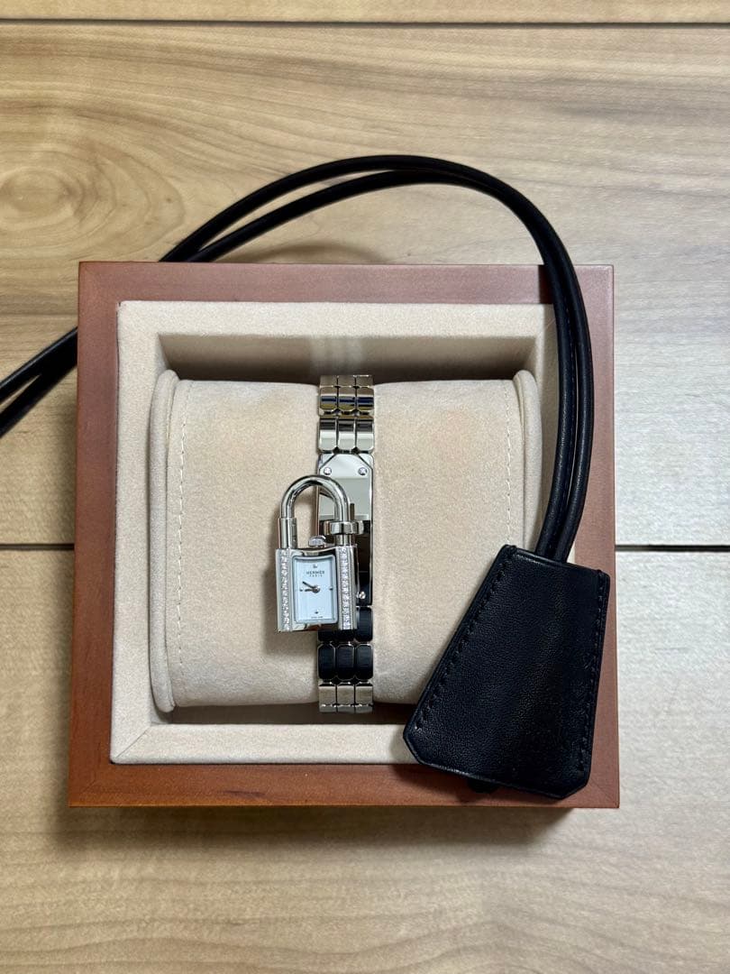 エルメス HERMES 新品未使用 ケリー ダイヤモンド 腕時計 3WAY