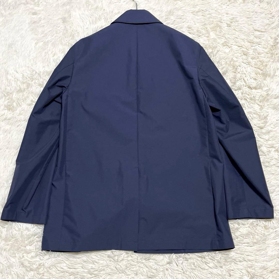 極美品✨ マッキントッシュフィロソフィー ステンカラーコート ネイビー チェック
