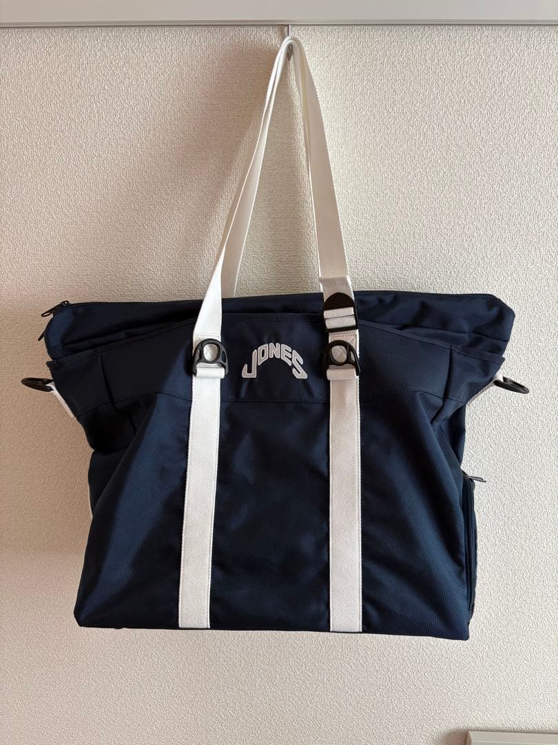 JONES × BEAMS GOLF / 別注 ラウンド トートバッグ　ネイビー