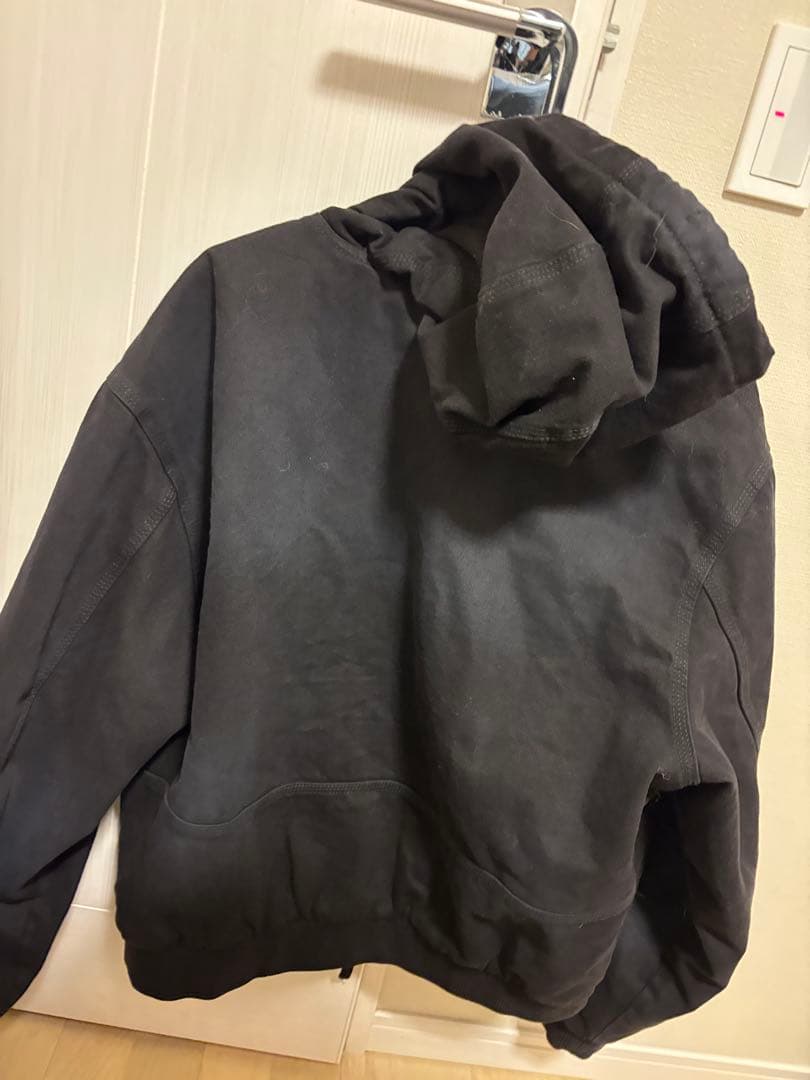 【ZARA】中綿入りフーディージャケット ブラック | 6987/350/800