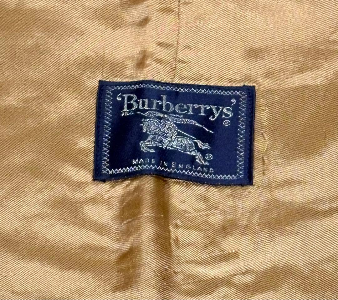 ス*ー様 90s BurberrysタグBURBERRY玉虫色コートインナー付き