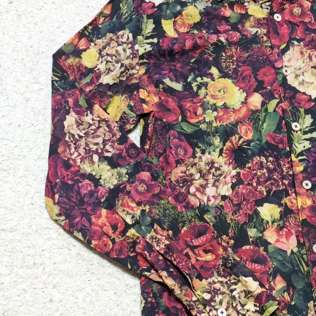 値下げ中12-43 PaulSmithポールスミス　花柄シャツ　総柄長袖