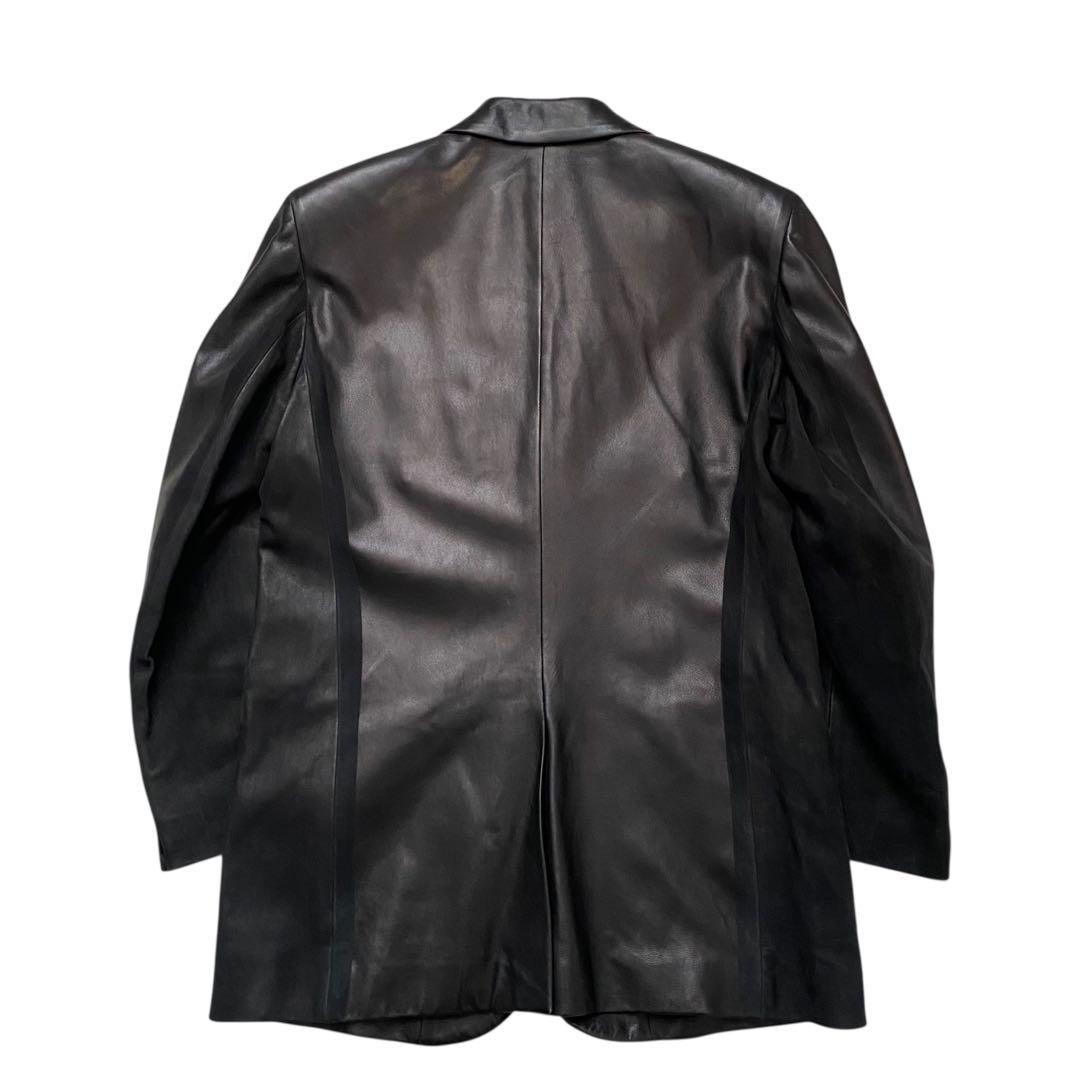 【極美品】 エルメス レザージャケット ラムレザー サイズ52 ブラックタグ有り