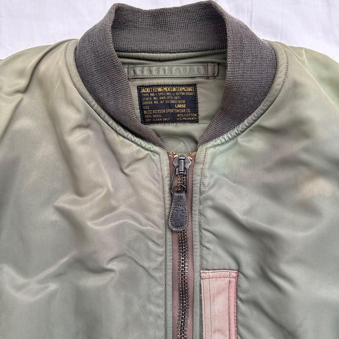 ■バズリクソンズ■BUZZ RICKSONS■MA-1■希少■M品番■LARGE