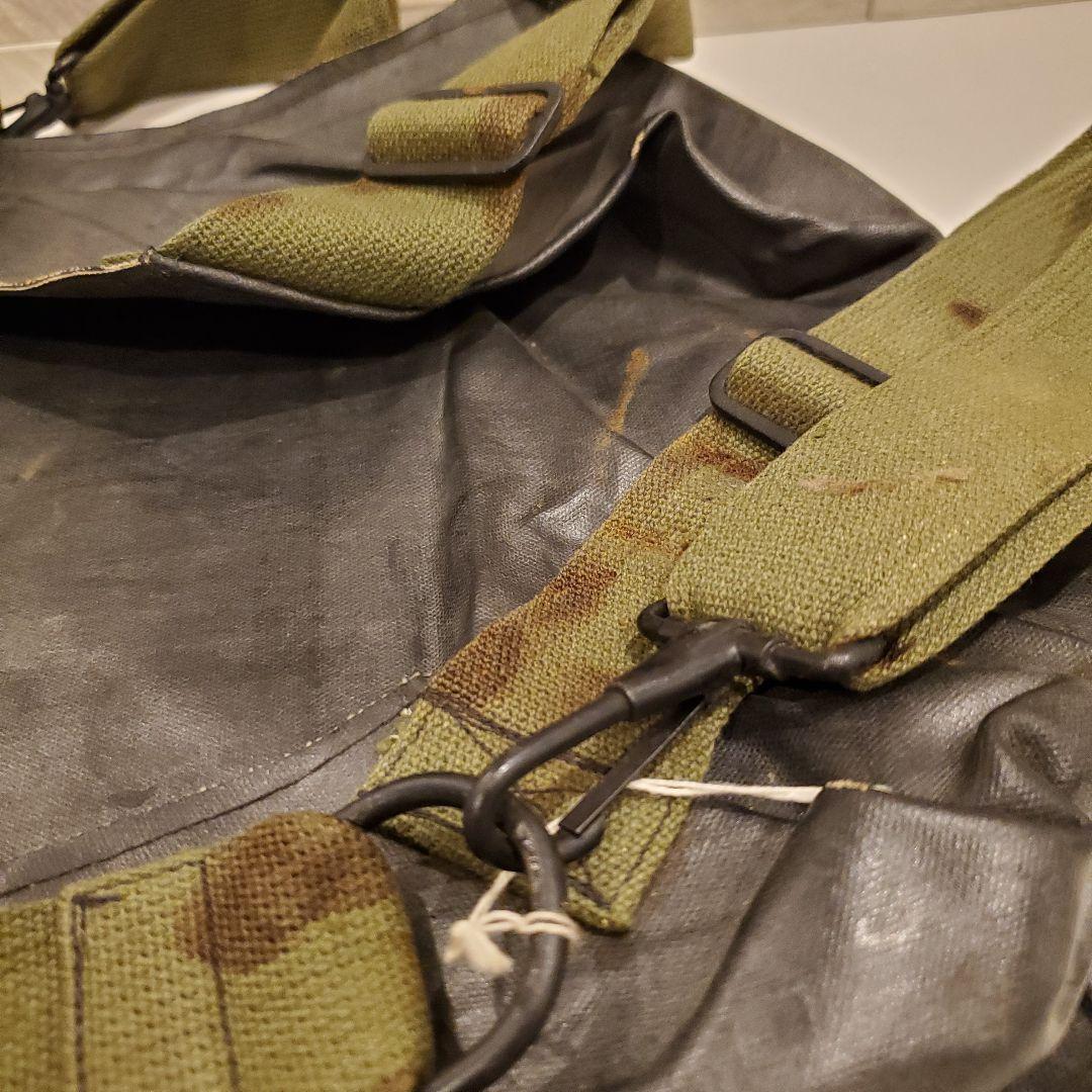 【希少】WWII 防水 ガスマスクバッグ 4つスナップ ノルマンディー
