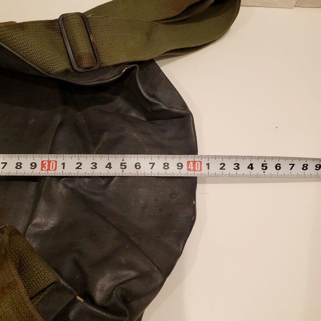 【希少】WWII 防水 ガスマスクバッグ 4つスナップ ノルマンディー