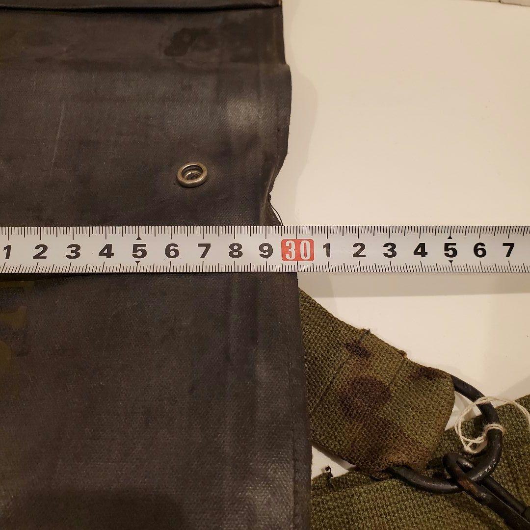 【希少】WWII 防水 ガスマスクバッグ 4つスナップ ノルマンディー