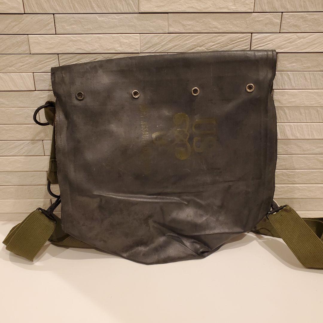 【希少】WWII 防水 ガスマスクバッグ 4つスナップ ノルマンディー