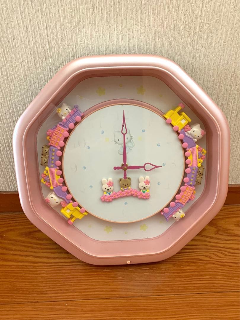 サンリオ ハローキティ 掛け時計 希少　昭和　レトロ　廃盤　レア