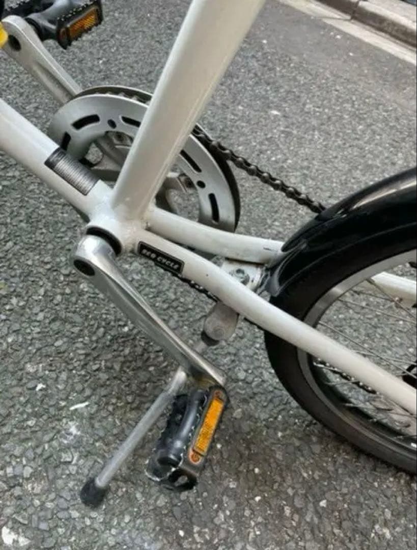 ［茨城手渡し］ジャイアントgiant ten ミニベロ　自転車　ホワイト希少品