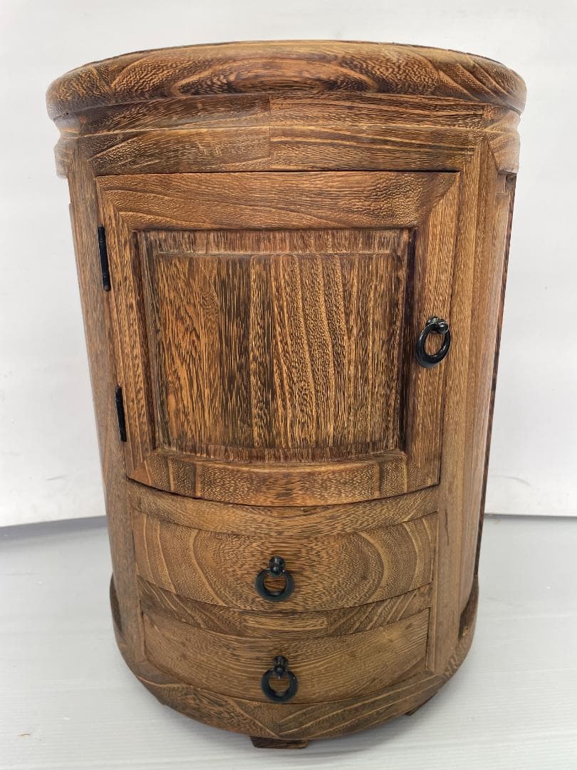 アンティーク 李朝家具 木製 丸椅子 スツール インテリア