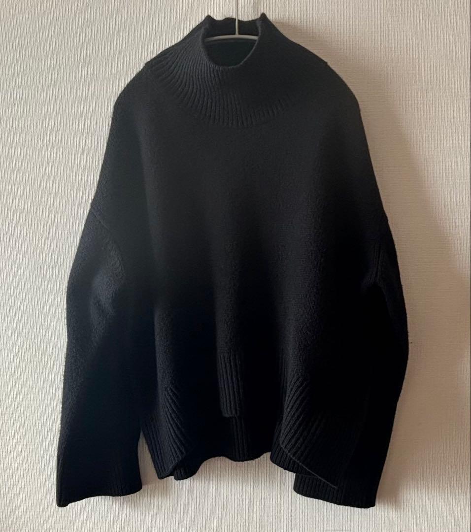 ⭐︎ebure エブール⭐︎ローゲージ カシミヤ タートル　ニット　ブラック38