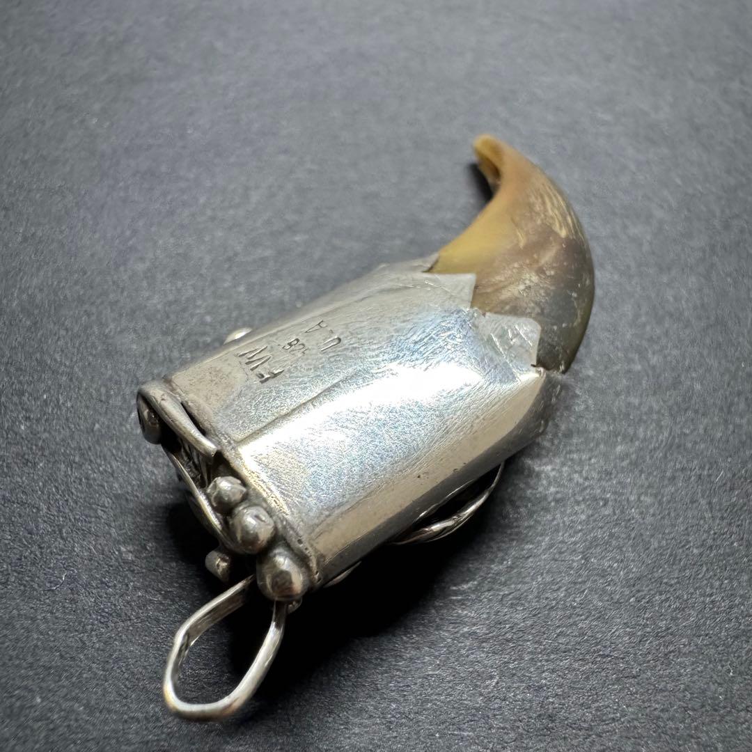 【USA刻印 silver925】ベアクロー ネックレストップ