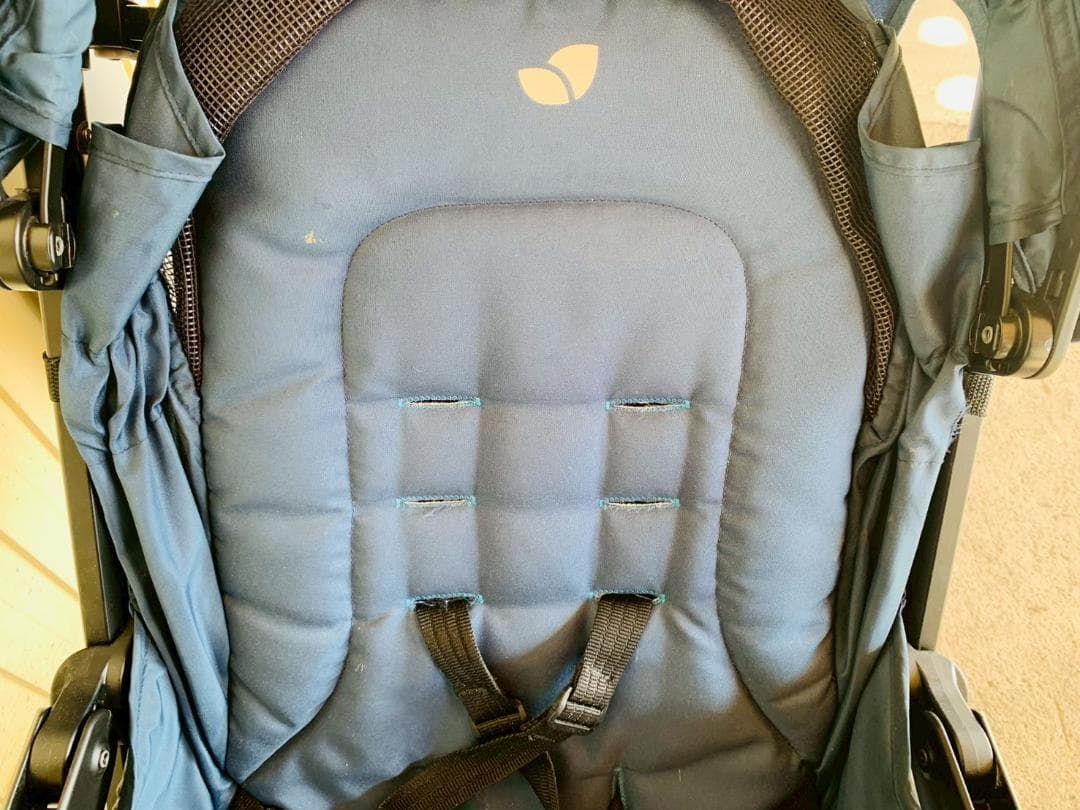 65Z 送料込 Joie エヴァライトデュオ ダブルベビーカー ネイビー 中古品