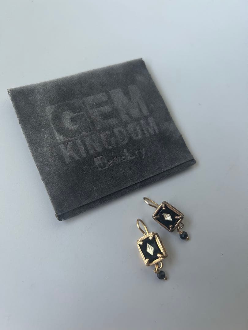 ⬜︎⬜︎GEM KINGDOM⬜︎⬜︎ゴールド ブラック ピアス