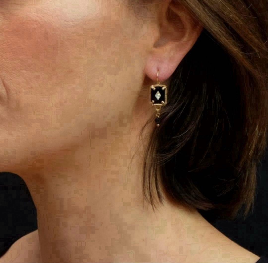 ⬜︎⬜︎GEM KINGDOM⬜︎⬜︎ゴールド ブラック ピアス