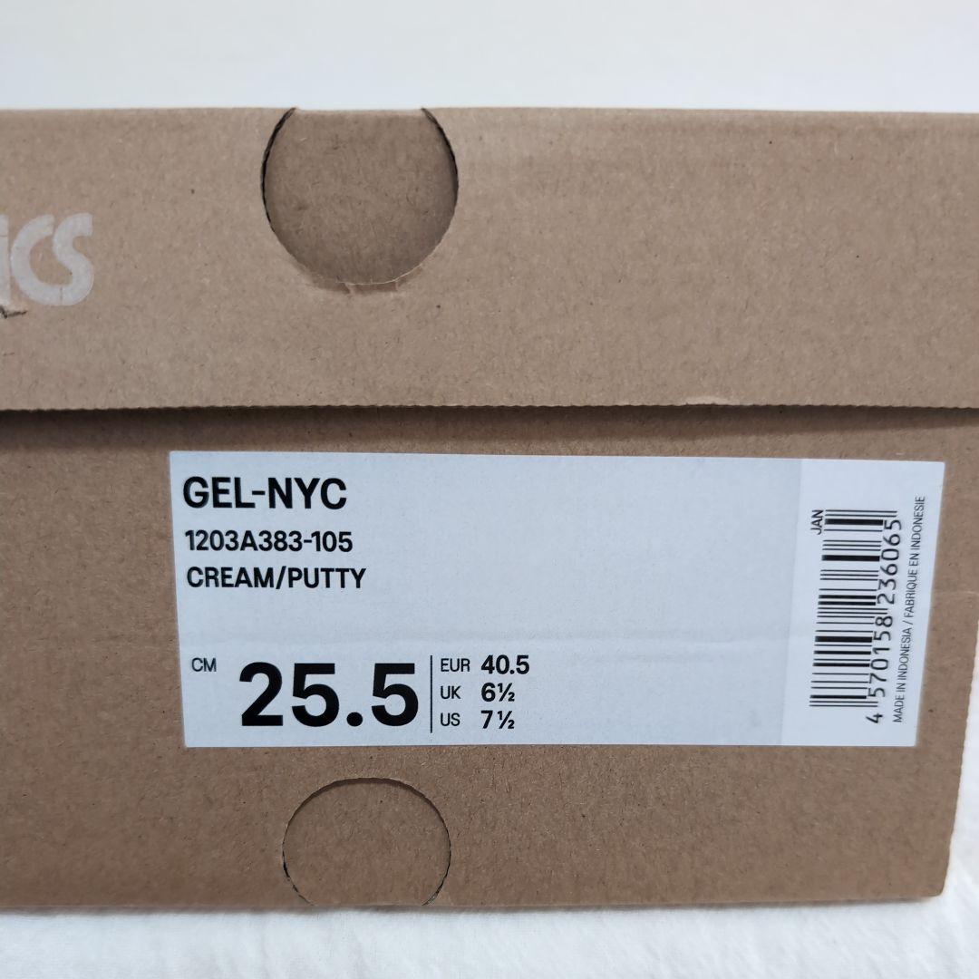 【新品　箱付き】Asics ゲル　Gel-NYC Cream Putty