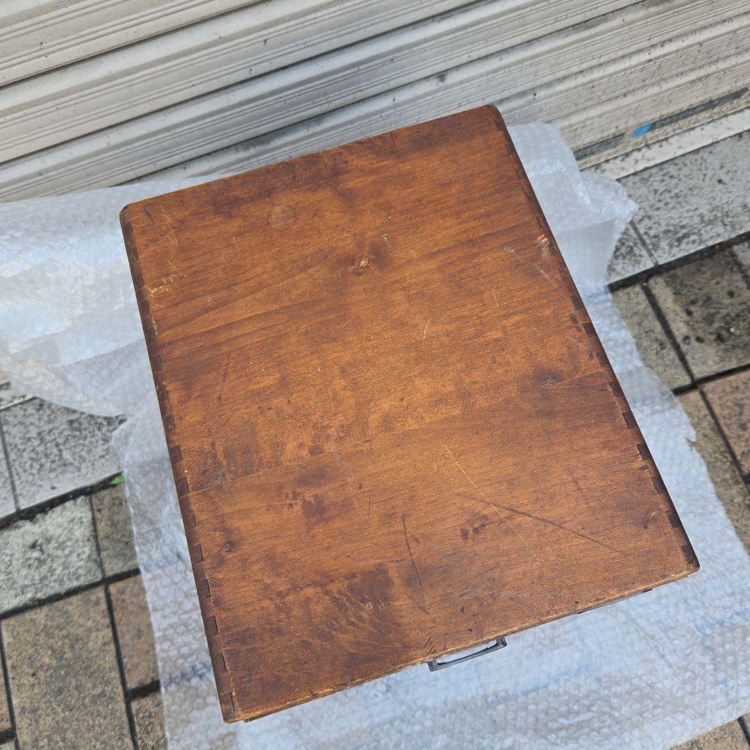 アンティーク雑貨　古道具　楢　ナラ　小引き出し　5段　木製引き出し
