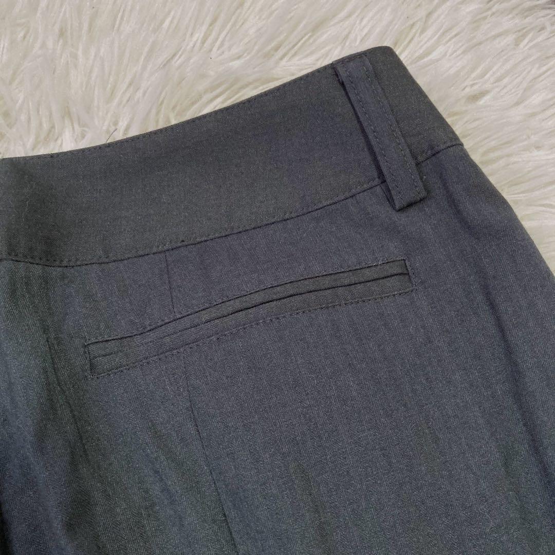 組曲 セットアップ パンツスーツ チャコール 2 オフィス フォーマル