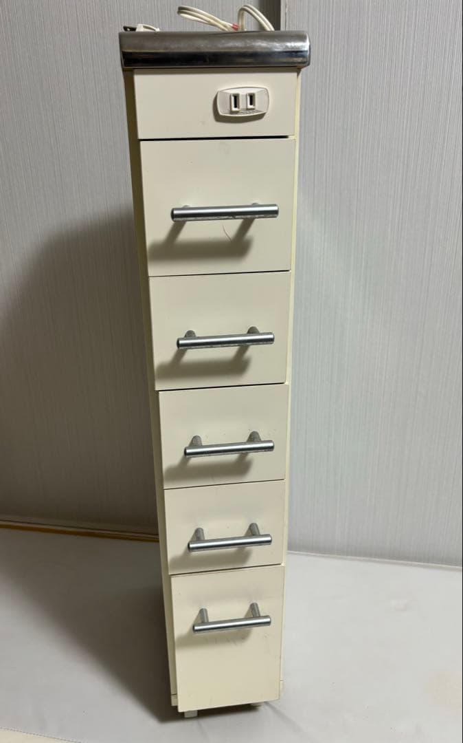 隙間収納 隙間ワゴン ラック 棚 コンセント付き