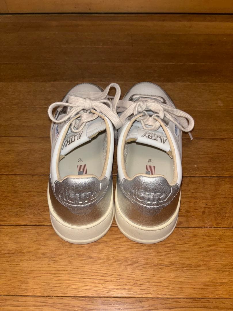 値下げ★新品未使用★24AW AUTRYメダリスト25cm ホワイト×シルバー