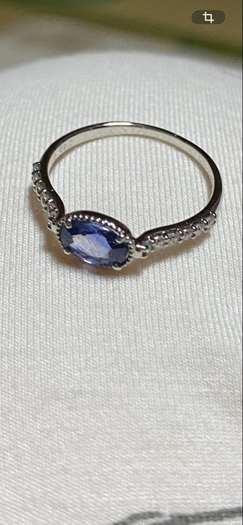 【Sio】コーンフラワーブルーサファイアリング（非加熱）