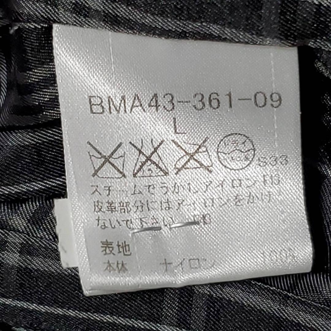 美品L バーバリーブラックレーベル 中綿キルティング トレンチ 黒 ノバチェック