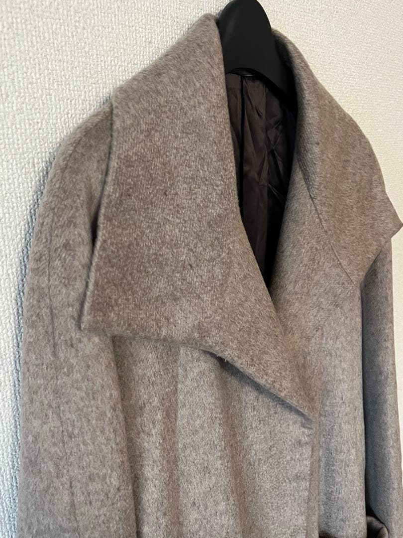 Kiton NAPOLI ロングコート size 42 グレーベージュITALY