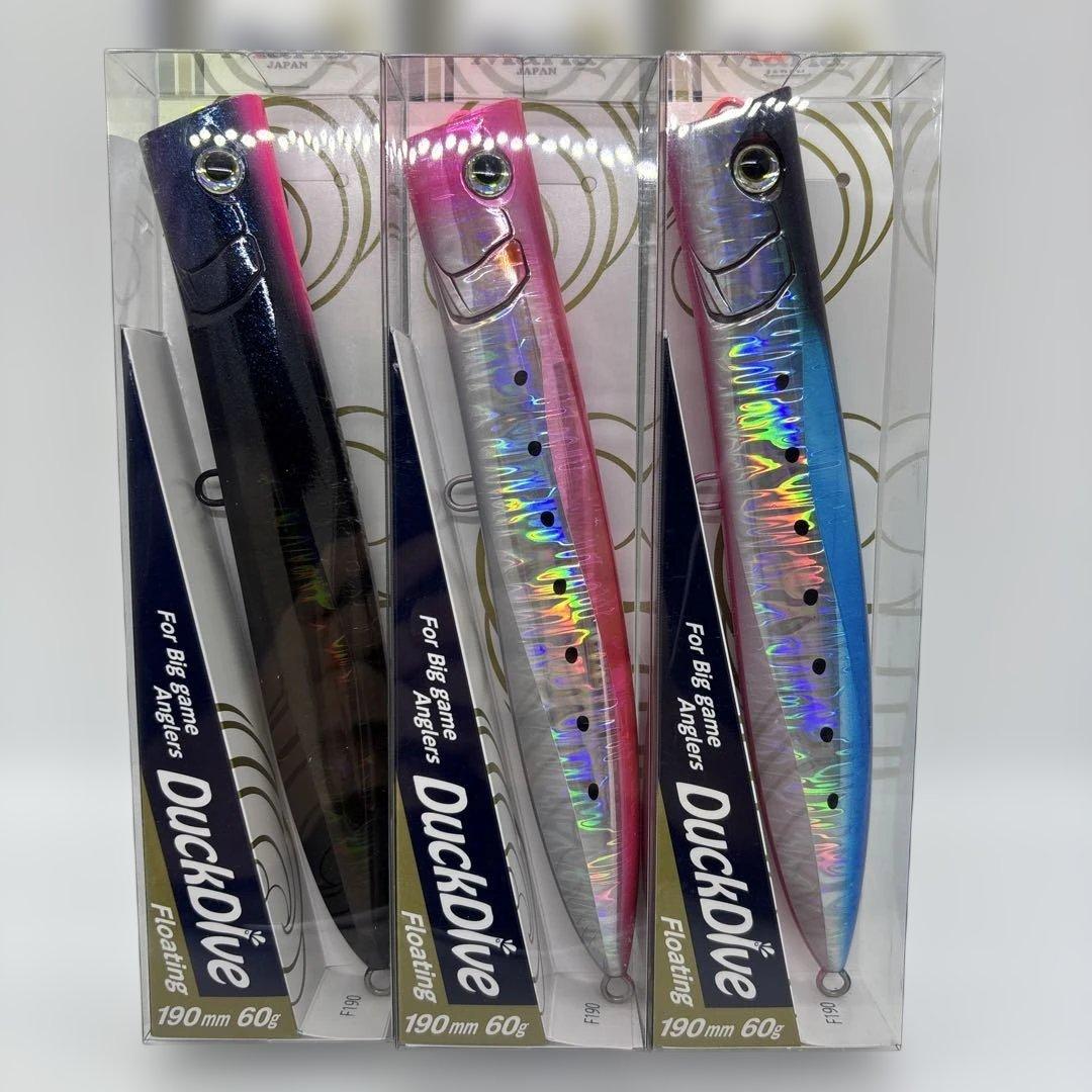 マリアジャパンダックダイブ190F60g 3個セット
