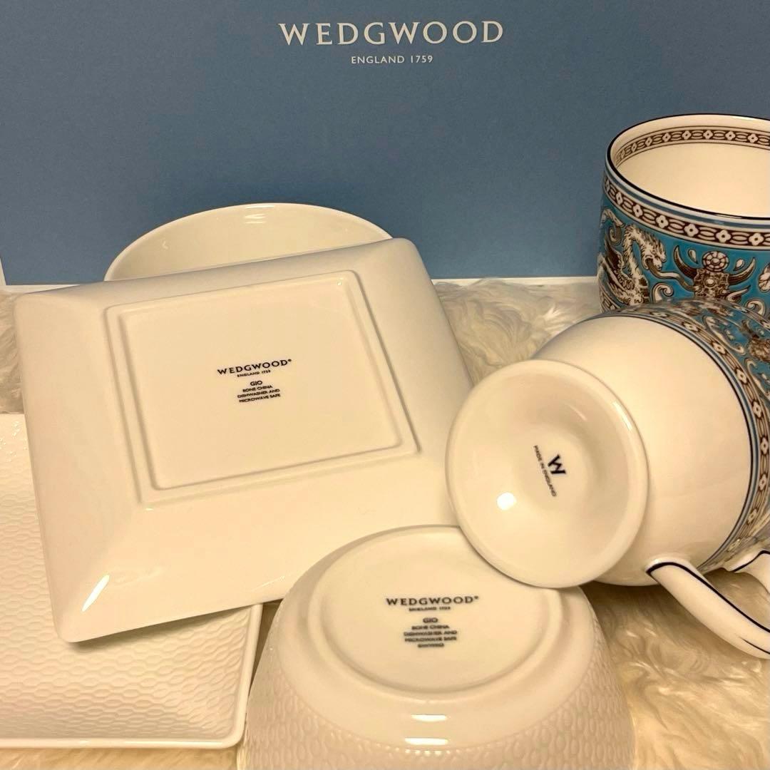 【新品】ウェッジウッド フロレンティーン ターコイズ マグカップ ペアセット