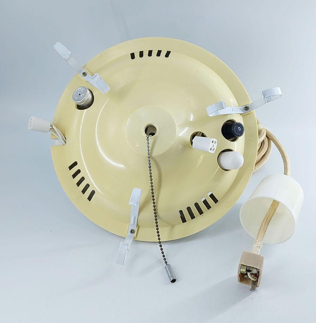 昭和レトロ オレンジ 吊り下げ ペンダントライト 蛍光灯 2灯 ナショナル