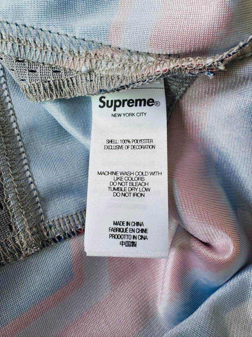 新品国内シュプリーム25SSスターフットボール半袖シャツ Mユニフォームデニム