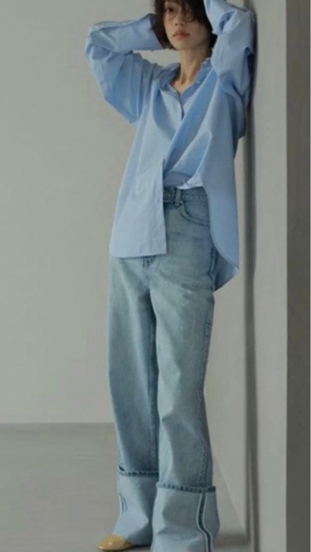 EDWIN×ETRE TOKYO CORE デニムワイドパンツ S