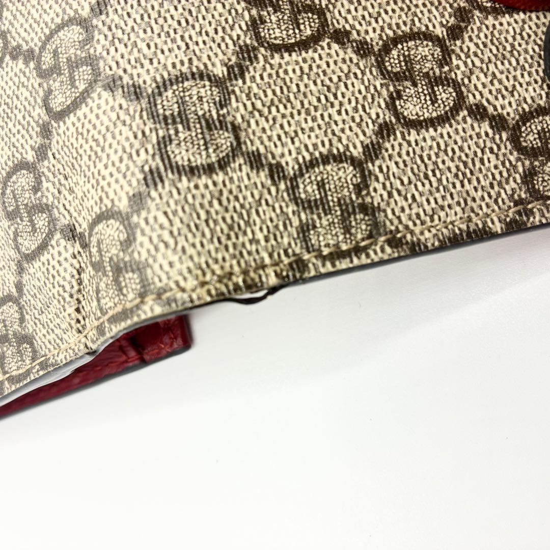 グッチ GGスプリーム 折り財布 さくらんぼ インターロッキング　チェリー