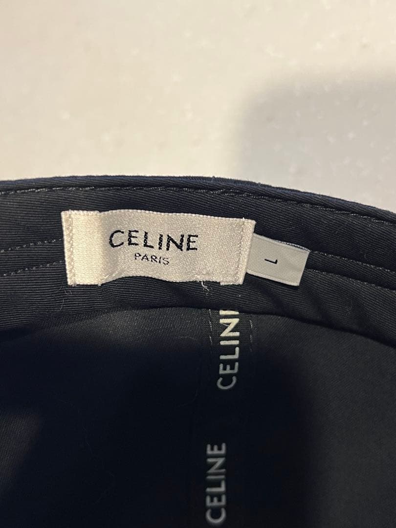 ららセリーヌ キャップ トリオンフ ベースボール コットン L 黒