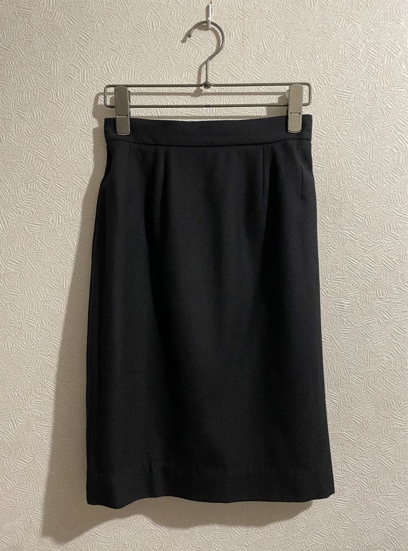 フランス製 Vintage HERMES ウール タイト スカート / エルメス