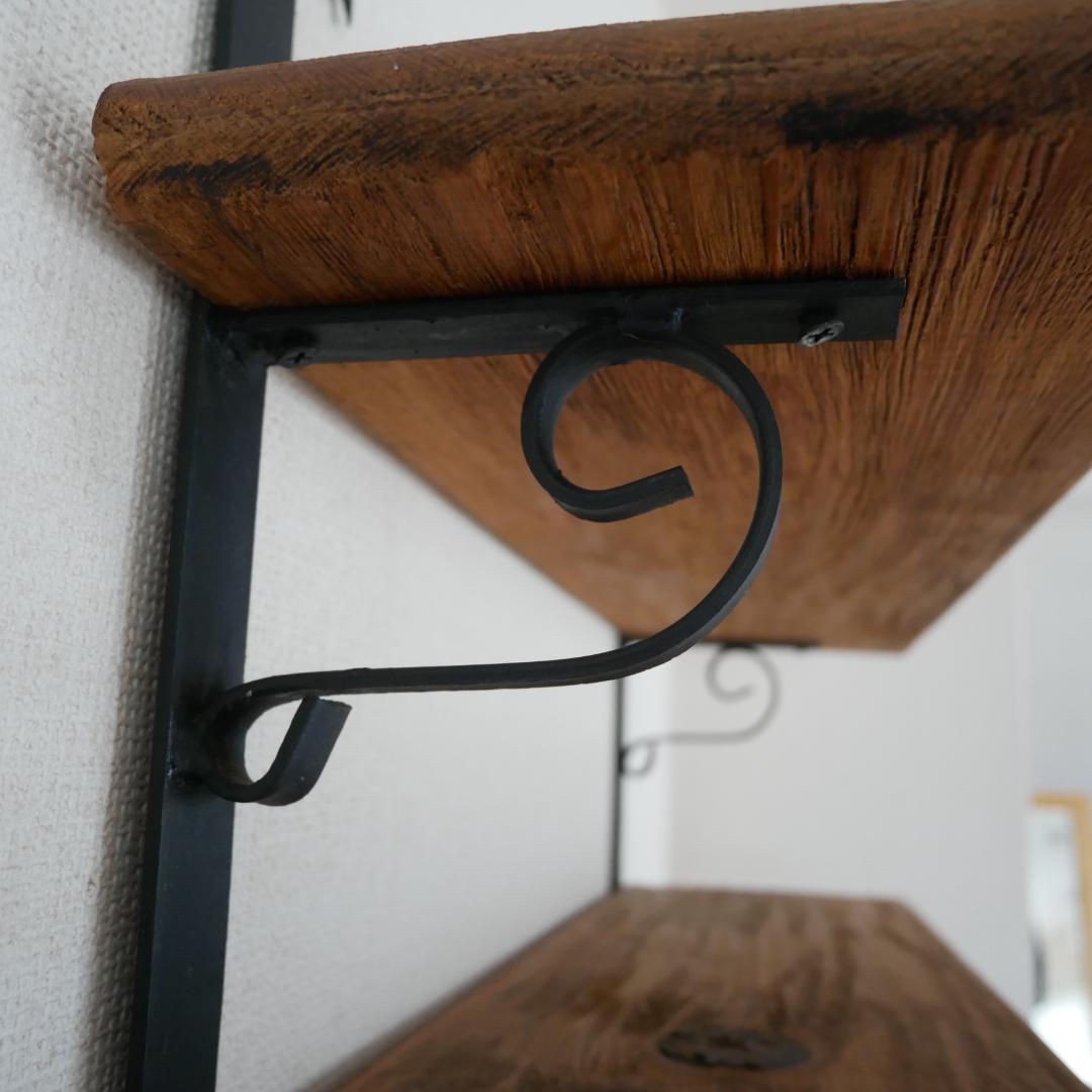 アイアンシェルフ 壁掛け 三段