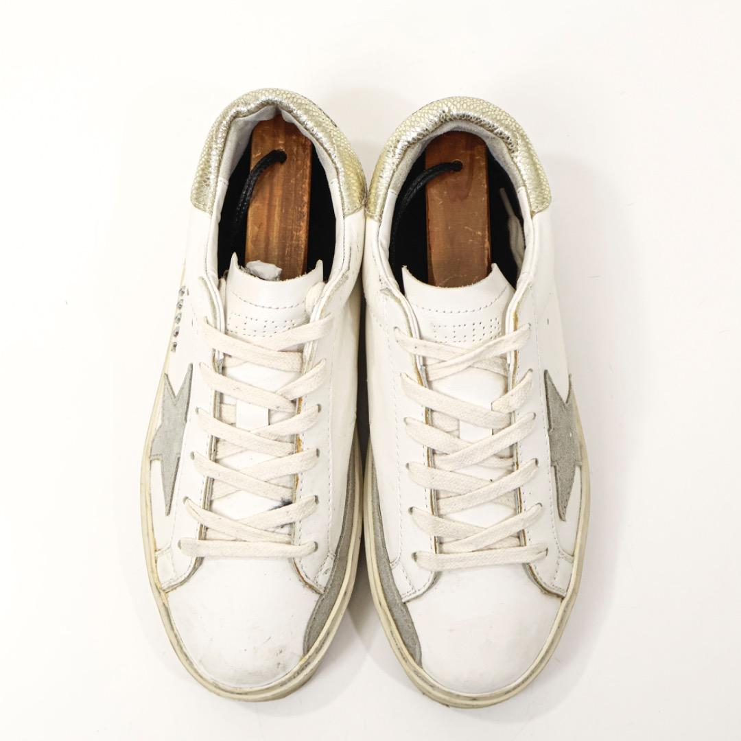 H5150-P3ゴールデングースsuper starローカットスニーカー汚加工