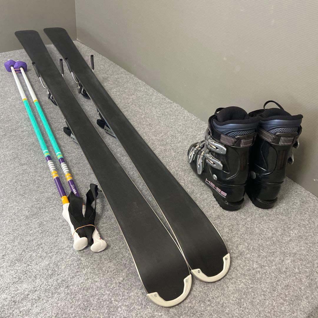 ★メンテナンス済　大人スキーセット　板swallow147cm ブーツ 25cm
