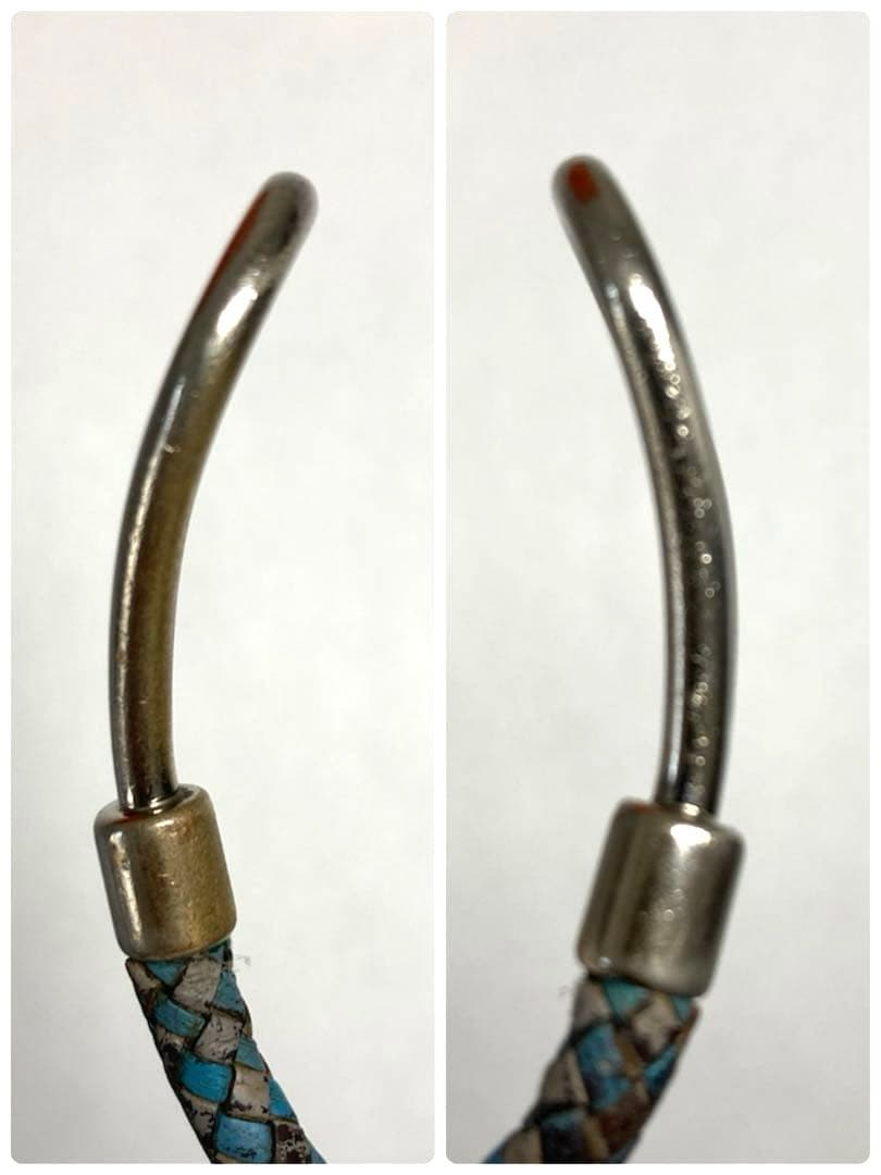 HERMES エルメス　ジャンボ　編み込み　チョーカー　2連ブレスレット　箱付き