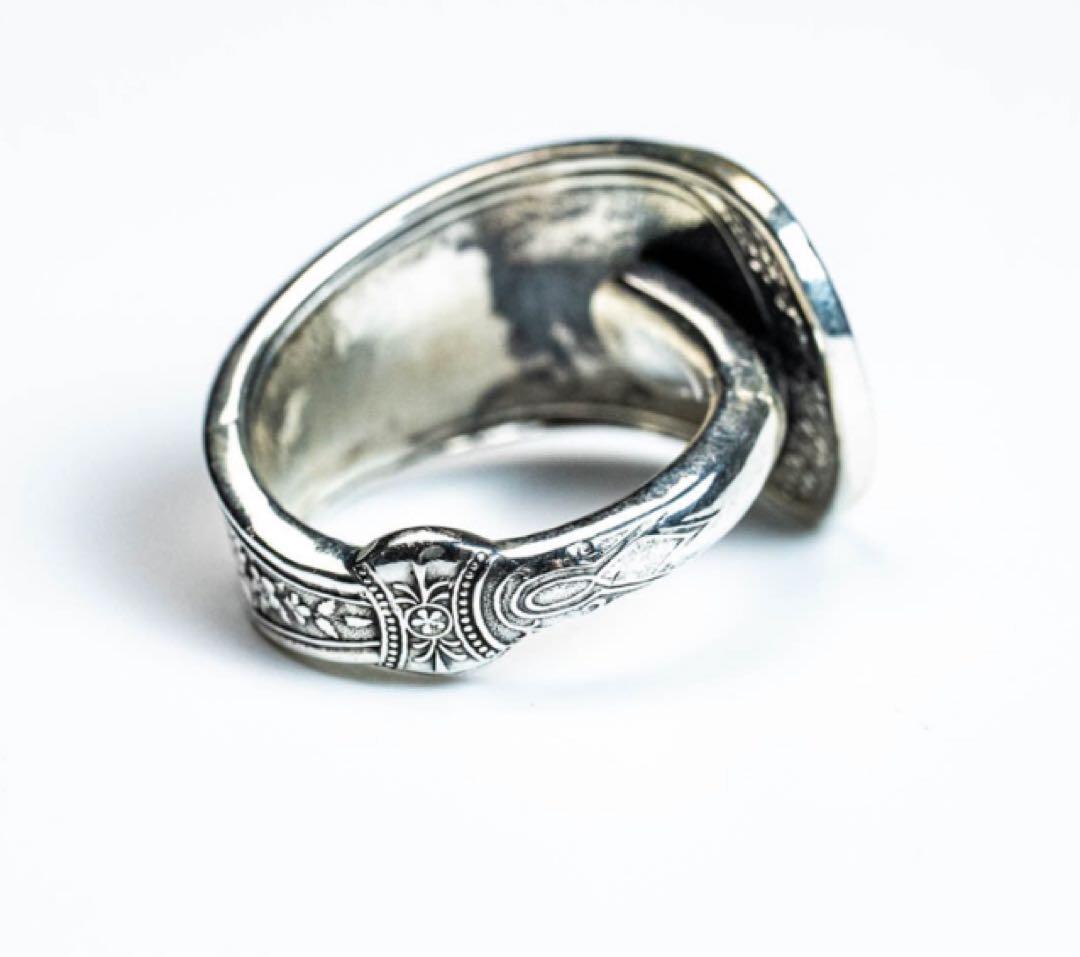 R-052 Cutlery Butter Knife Ring　(燻し仕上げ)
