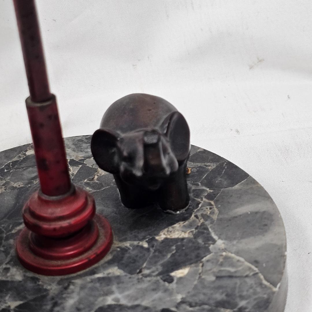 【超希少】戦前 レトロ ゼンマイ式 置時計 象 鳥かご 飾り物 ギミック時計