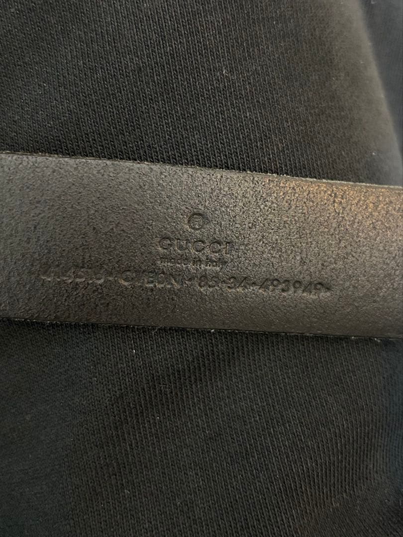 GUCCI グッチ ベルト ブラック レザー