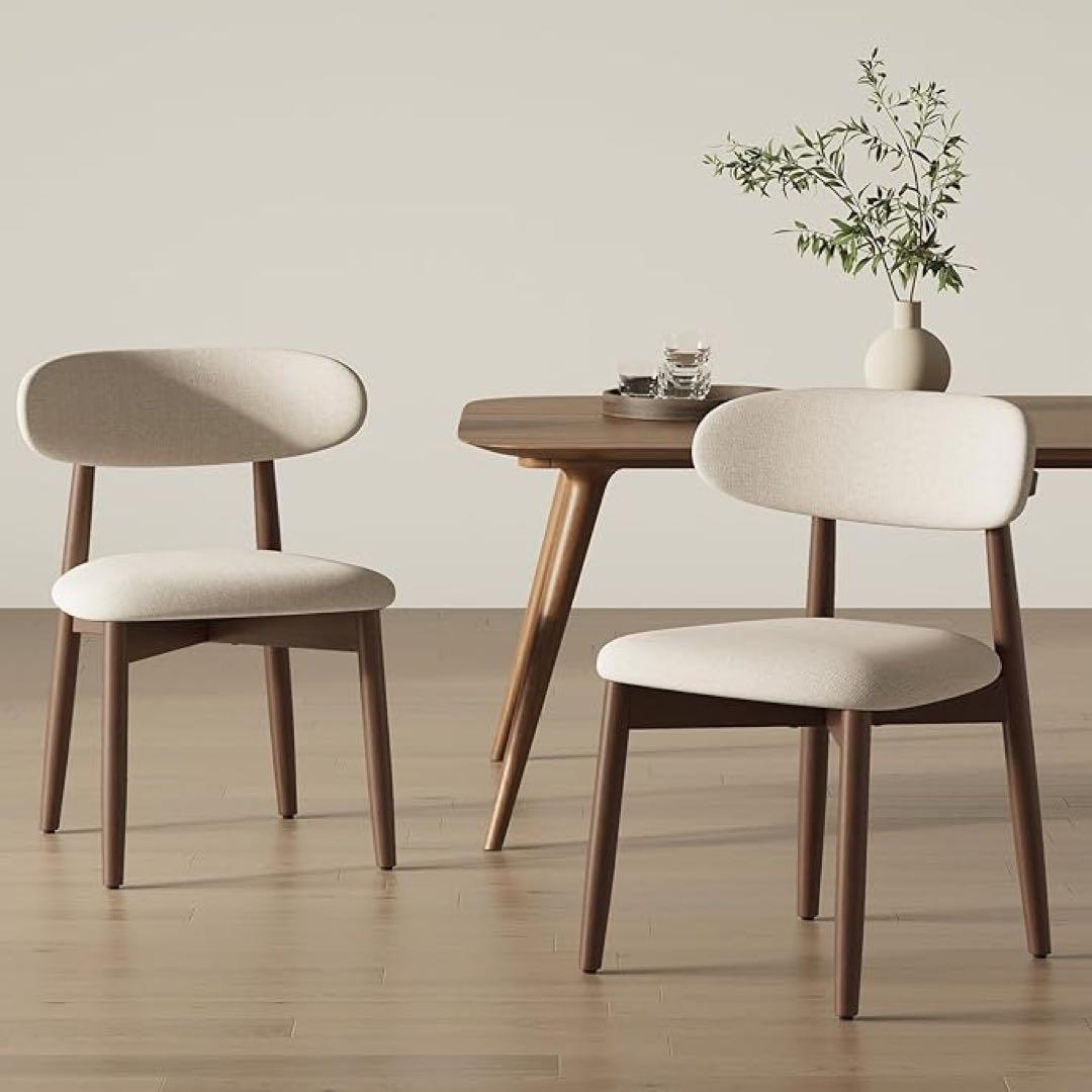 モダンベージュダイニングチェア