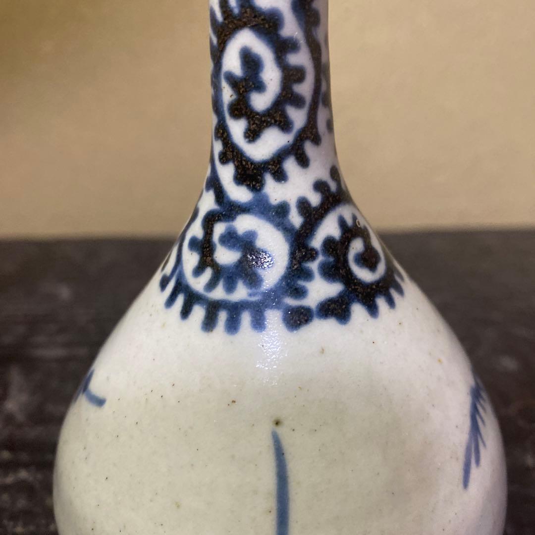 古伊万里たこ唐草徳利