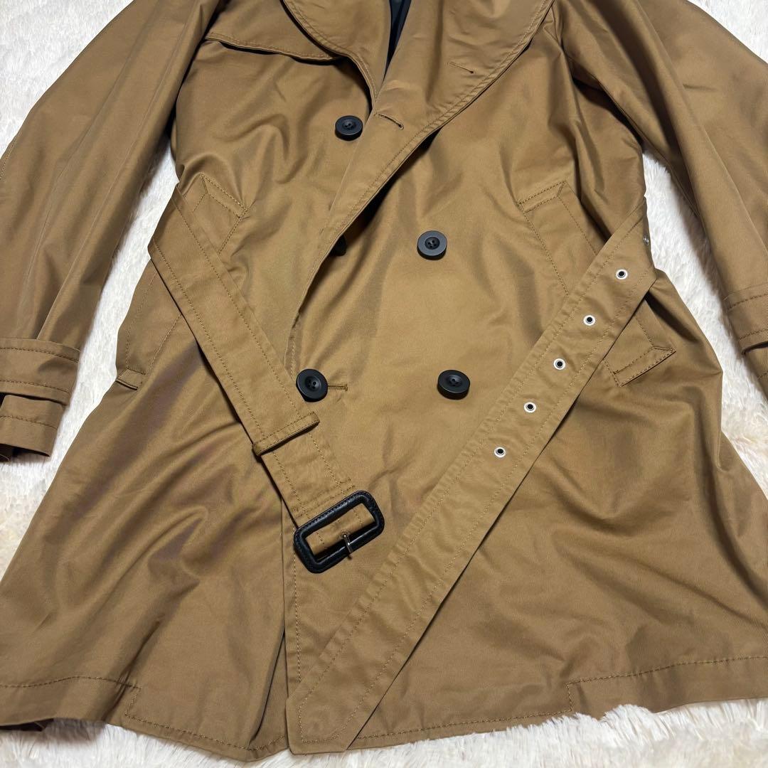 極美品　コーチ メンズ トレンチコート ロングコート ベージュ　Lサイズ